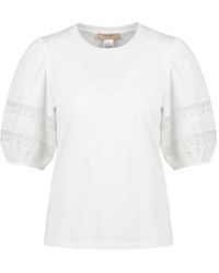 Twinset - Lace-Embellished T-Shirt - Lyst