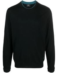 Paul Smith - Logo-Embroidered Merino Jumper - Lyst