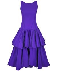 Akris Punto - Ruffled Midi Dress - Lyst