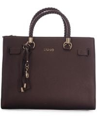 Liu Jo - Medium Logo-Charm Satchel Bag - Lyst