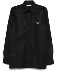 Givenchy - Camisa de algodón con logo bordado - Lyst