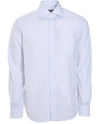 Corneliani - Striped Button-Up Shirt - Lyst