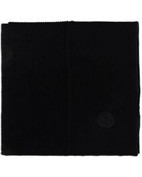 Moncler - Logo-Patch Ribbed-Knit Scarf - Lyst