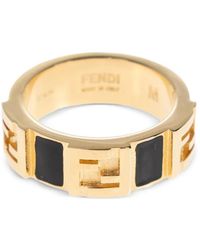 Fendi - Anillo Con Aplique Del Logo - Lyst