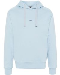 A.P.C. - Larry Cotton Hoodie - Lyst