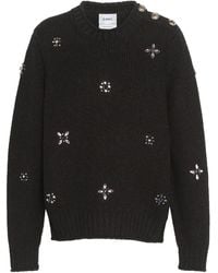 Barrie - Embroidered Cashmere Jumper - Lyst