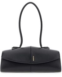 Jil Sander - Linea Leather Shoulder Bag - Lyst