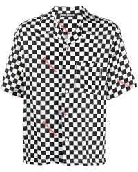 Palm Angels - Checkerboard-print Bowling Shirt - Lyst