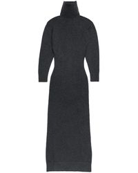 Ami Paris - Elbow-patch Knitted Maxi Dress - Lyst