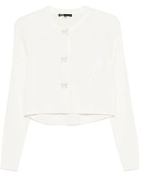 Maje - Bow-Button Cardigan - Lyst