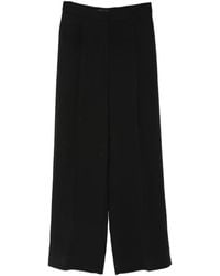 Liu Jo - Satin-Trim Buttoned-Cuff Trousers - Lyst