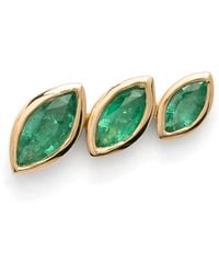 SHAY - Orecchini A Bottone Con Smeraldo - Lyst