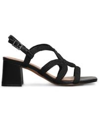 Bibi Lou - Meli Woven-Strap Block-Heel Sandals - Lyst