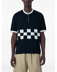 Visvim - Checkerboard Panel Knitted T-Shirt - Lyst