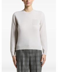 Peserico - Patch-Detail Crew-Neck Jumper - Lyst