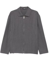 Imperial - Zip-Up Elasticated-Hem Shirt Jacket - Lyst