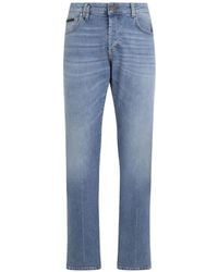 Philipp Plein - Super Straight Cut Jeans Basic Cocco Label - Lyst