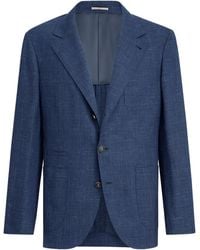 Brunello Cucinelli - Prince Of Wales Deconstructed Blazer - Lyst