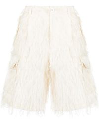 Undercover - Short Frangé À Poches Cargo - Lyst