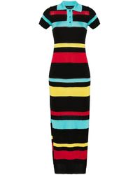 Louisa Ballou - Striped Polo Maxi Dress - Lyst