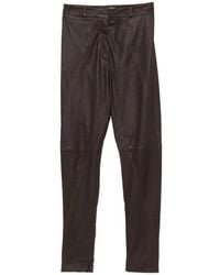 Frankie Shop - Pantalon En Cuir À Empiècements Dune - Lyst