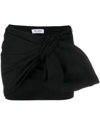 The Attico - Daiki Tie-Knit Mini Skirt - Lyst