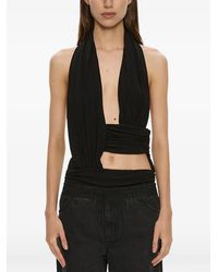 Christopher Esber - Top Drappeggiato Con Dettaglio Cut-Out - Lyst