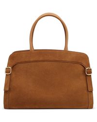 Santoni - Suede Shoulder Bag - Lyst