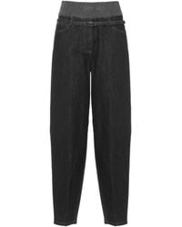 Panicale - Belted Knit-Waist Jeans - Lyst