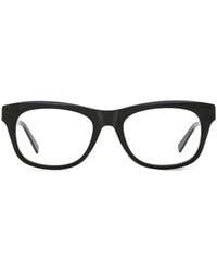 ZEGNA - Road Brand Mark Rectangular Glasses - Lyst