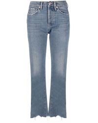 3x1 - Straight-Leg-Jeans mit offenem Saum - Lyst