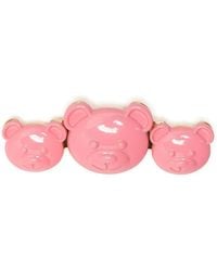 Moschino - Emaillierte Brosche - Lyst