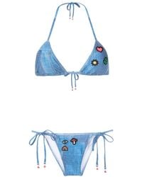 Amir Slama - Set Bikini Con Ricamo - Lyst