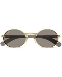Cartier - Round-Frame Sunglasses - Lyst