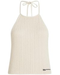 KARL LAGERFELD - Logo-Detail Top - Lyst