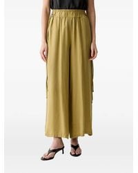 ViCOLO - Elasticated-Waistband Wide-Leg Palazzo Pants - Lyst
