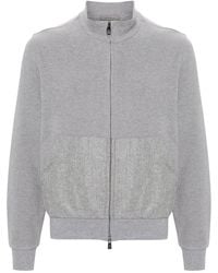 Corneliani - Mock-Neck Zip-Up Sweatshirt - Lyst