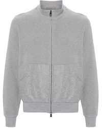 Corneliani - Mock-Neck Zip-Up Sweatshirt - Lyst