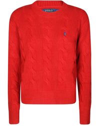 Polo Ralph Lauren - Sweater With Embroidered Logo - Lyst
