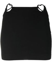 Nensi Dojaka - Heart Cut-Out Detail Miniskirt - Lyst
