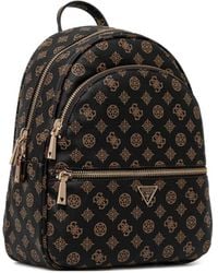 Guess - Monogram Zip Backpack - Lyst