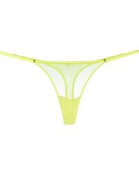 Maison Close - Corps À Corps Neon Low-Waist Doorzichtige String - Lyst
