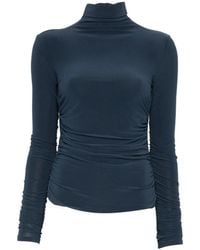 Patrizia Pepe - Draped Roll-Neck Top - Lyst