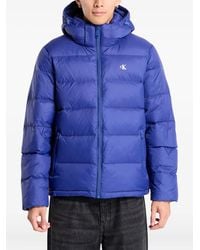 Calvin Klein - Giacca Con Cappuccio E Zip - Lyst