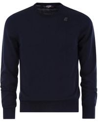 K-Way - Crewneck Logo Sweatshirt - Lyst