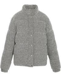 Barrie - Striped Cashmere-Blend Puffer Jacket - Lyst