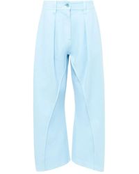 JW Anderson - Broek Met Geplooid Vlak - Lyst