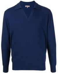 N.Peal Cashmere - Cashmere Fine-knit Polo Shirt - Lyst