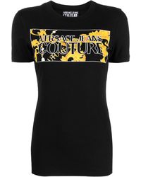 Versace - Chain Couture-print T-shirt - Lyst