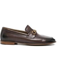 ADRIANNA FERETTI - Horsebit-Detail Leather Loafers - Lyst